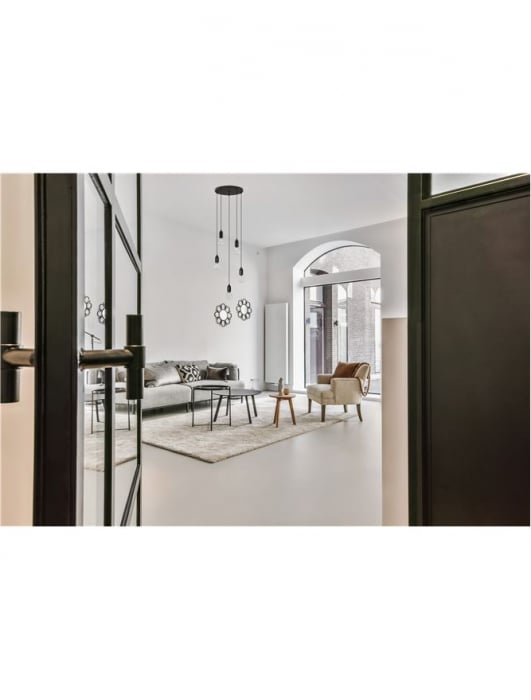 9536420 Lustra Nova Luce VEDA G9 5x6W   Metal & Clear Glass Black  IP20 [2]