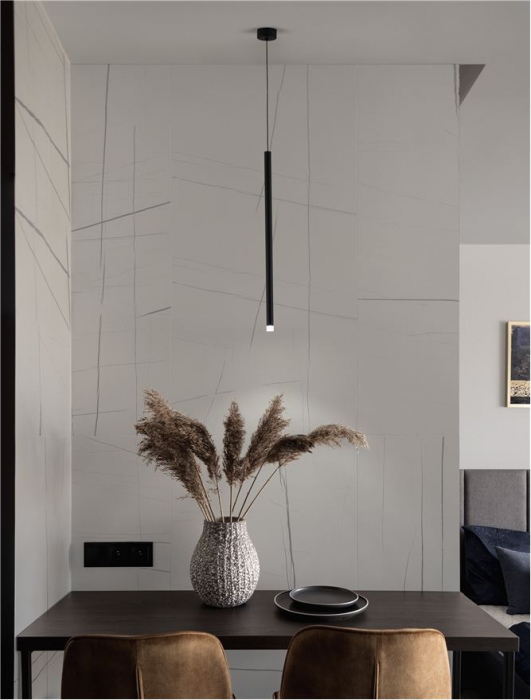 9540200 Pendul Nova Luce DANDIA LED 6W 365lm 3000K Aluminum Black Nedimabil IP20 [2]