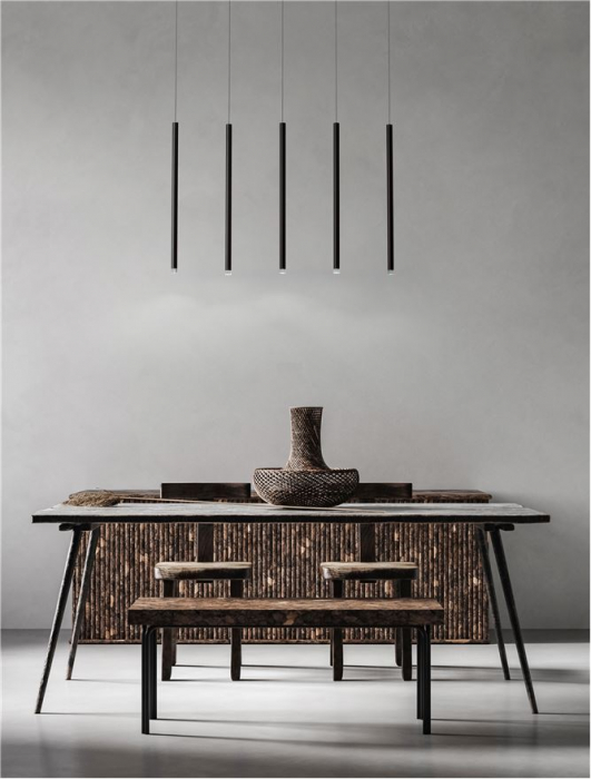 9540202 Lustra Nova Luce DANDIA LED 27W 1301lm 3000K Aluminum Black Nedimabil IP20 [2]