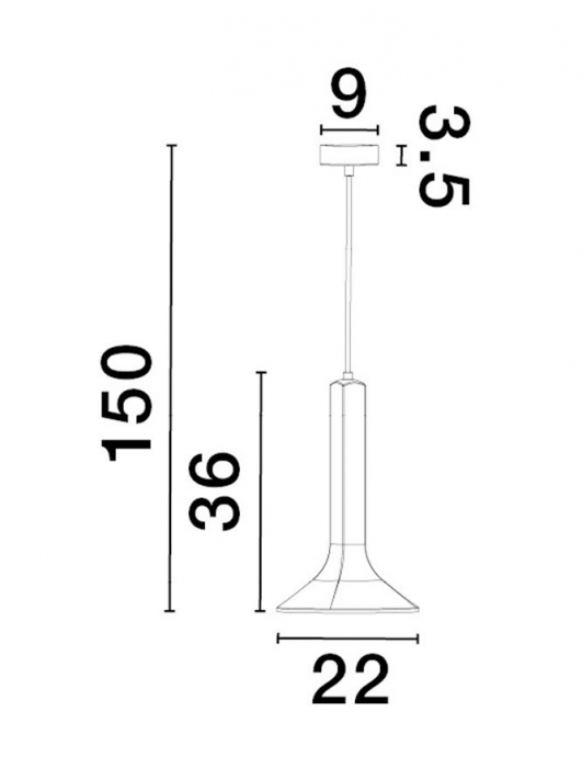 9540206 Pendul Nova Luce DYLAN E14 1x5W   Cement Gray  IP20 [4]