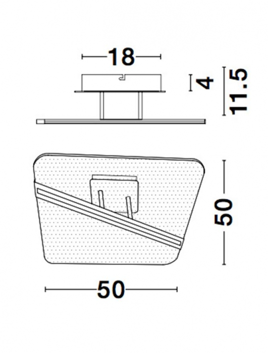 9545233 Plafoniera Nova Luce JERTUNA LED 34W 2162lm 3000K Aluminium & Acrylic Gold Nedimabil IP20 [6]