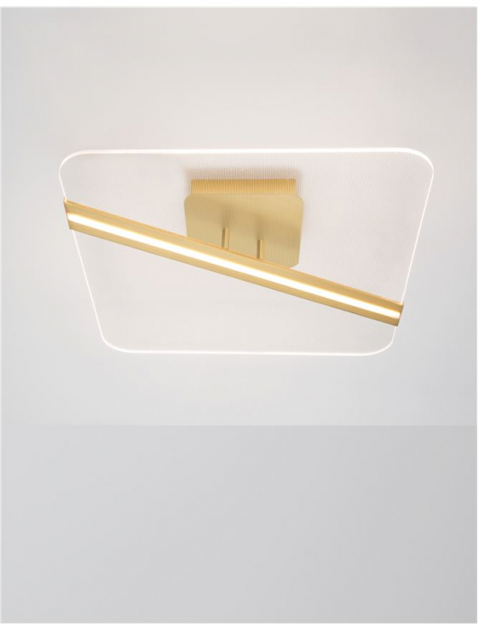 9545233 Plafoniera Nova Luce JERTUNA LED 34W 2162lm 3000K Aluminium & Acrylic Gold Nedimabil IP20 [4]