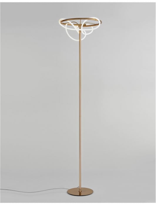 9548106 Lampadar Nova Luce TIRIAC LED 31W 2784lm 3000K Aluminium & Acrylic Gold Nedimabil IP20 [2]