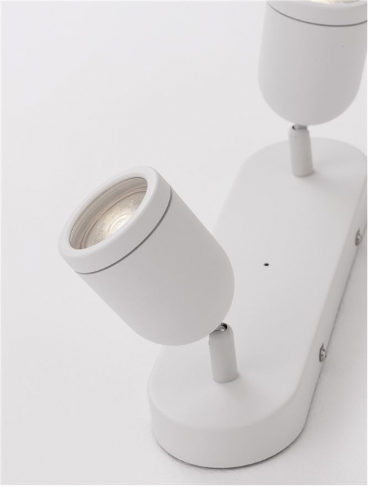 9555816 Plafoniera baie Nova Luce ORSON GU10 2x10W   Metal Sandy White  IP44 [2]