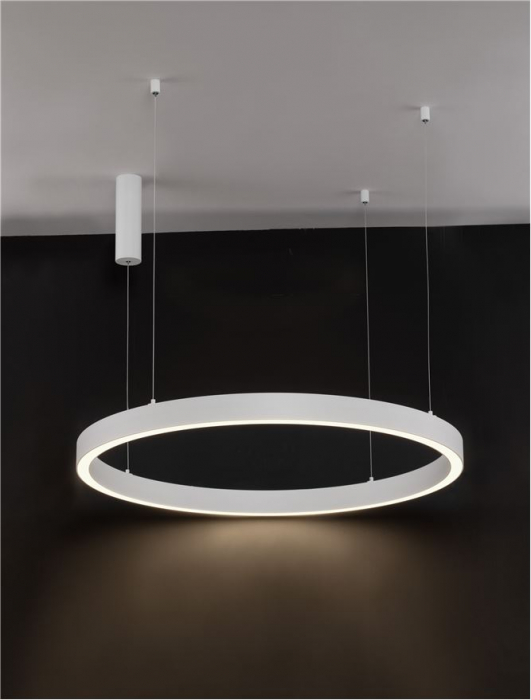 9558606 Lustra Nova Luce STING LED 60W 3389lm 3000K Aluminium & Acrylic Sandy White Dimabil Triac IP20 [2]