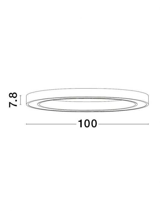 9558660 Plafoniera Nova Luce STING LED 60W 3389lm 3000K Aluminium & Acrylic Sandy White Dimabil Triac IP20 [3]