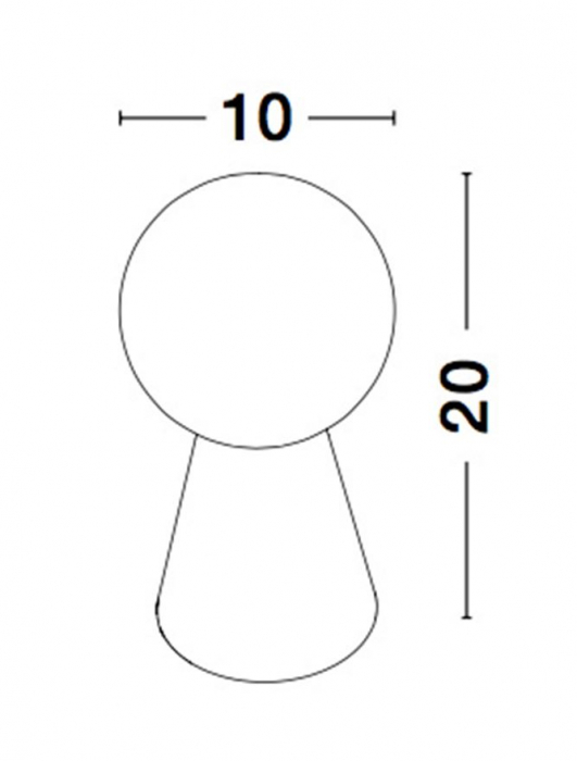 9577010 Veioza Nova Luce ZERO G9 1x5W   Concrete & Opal Glass Gray  IP20 [8]