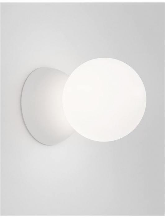 9577013 Aplica Nova Luce ZERO G9 1x5W   Gypsum & Opal Glass White  IP20 [3]