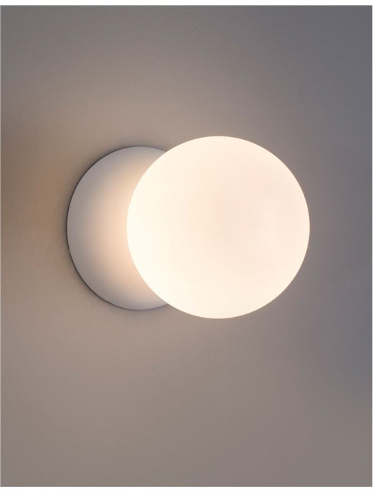 9577013 Aplica Nova Luce ZERO G9 1x5W   Gypsum & Opal Glass White  IP20 [2]