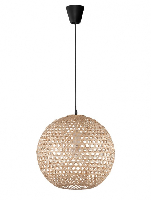 9581501 Pendul Nova Luce MELODY E27 1x12W   Ratan Natural  IP20 [1]