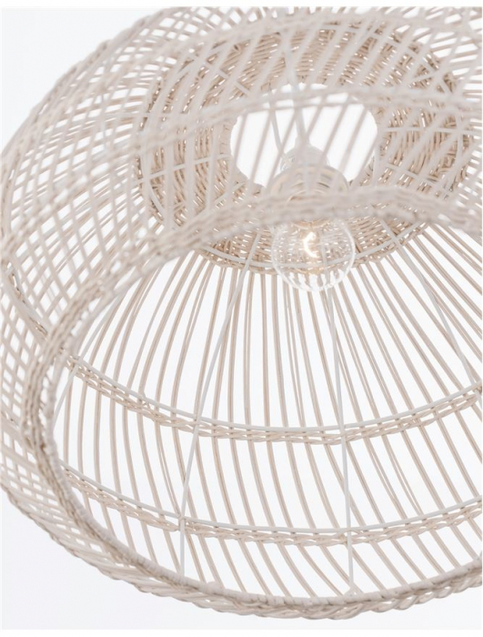 9586431 Pendul Nova Luce MELODY E27 1x12W   Ratan Ivory  IP20 [6]