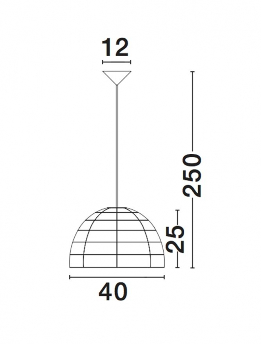 Pendul Nova Luce MELODY E27 1x12W   Natural Rattan Black Fabric Wire & Base  IP20 [8]