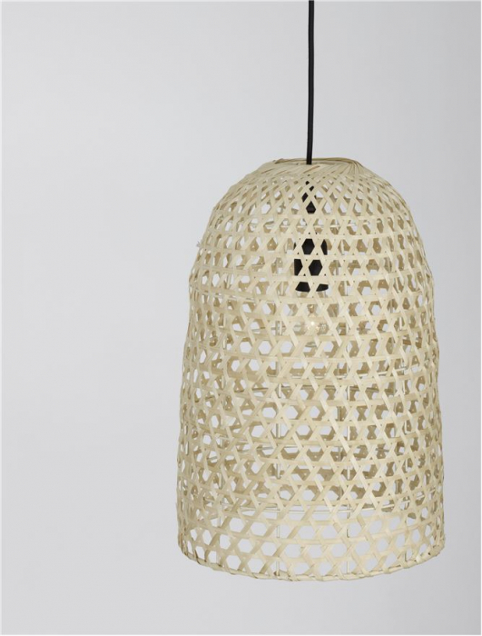 9586509 Pendul Nova Luce AURORA E27 1x12W   Ratan Natural  IP20 [5]