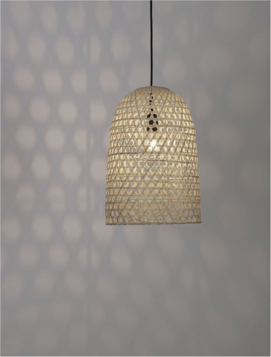 9586509 Pendul Nova Luce AURORA E27 1x12W   Ratan Natural  IP20 [7]