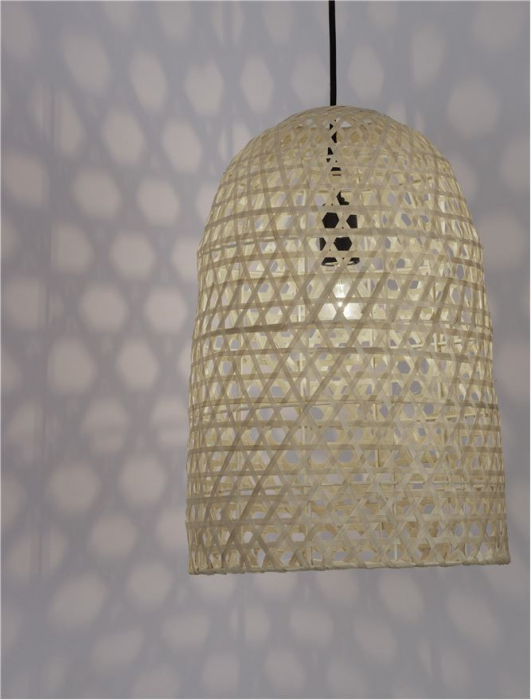 9586509 Pendul Nova Luce AURORA E27 1x12W   Ratan Natural  IP20 [6]
