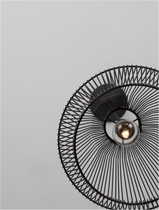 9586510 Pendul Nova Luce BREDO E27 1x12W   Aluminium Black  IP20 [10]