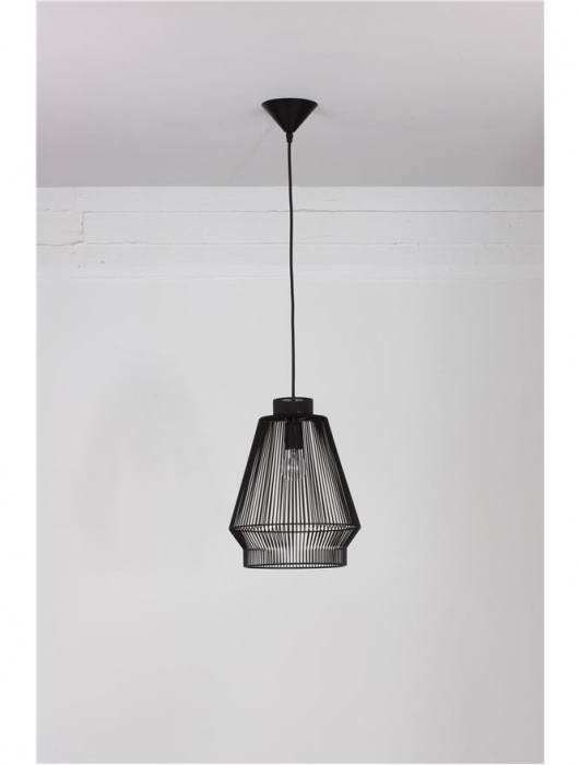 9586510 Pendul Nova Luce BREDO E27 1x12W   Aluminium Black  IP20 [4]