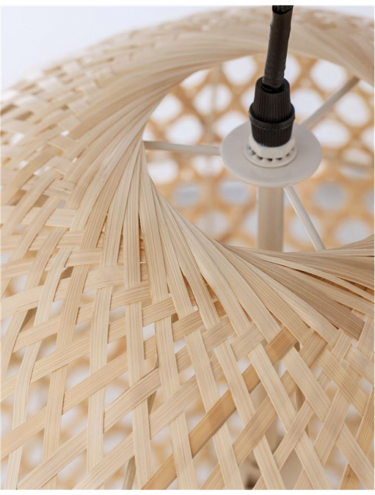 9586681 Pendul Nova Luce AURORA E27 1x12W   Ratan Natural  IP20 [7]