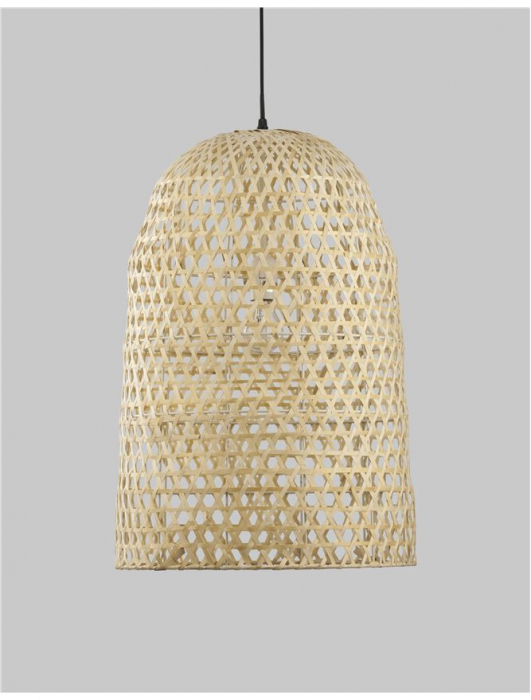9586681 Pendul Nova Luce AURORA E27 1x12W   Ratan Natural  IP20 [3]
