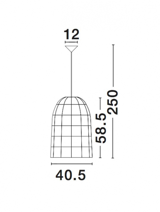 9586681 Pendul Nova Luce AURORA E27 1x12W   Ratan Natural  IP20 [9]