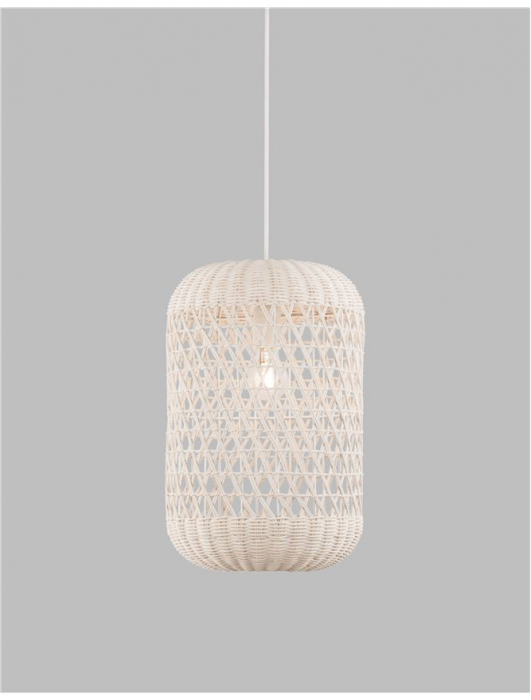 9587162 Pendul Nova Luce AURORA E27 1x12W   Ratan Ivory  IP20 [2]