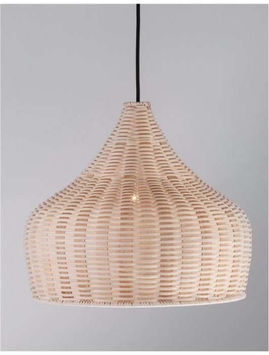 9594341 Pendul Nova Luce MIA E27 1x12W   Ratan Natural  IP20 [3]