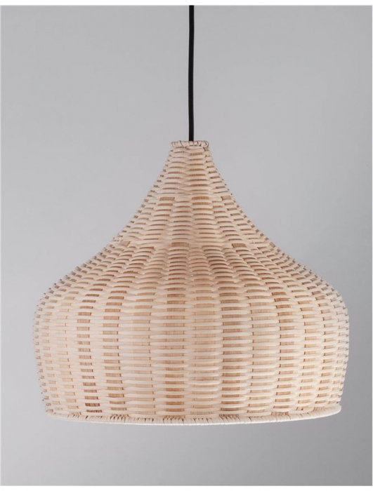 9594341 Pendul Nova Luce MIA E27 1x12W   Ratan Natural  IP20 [4]
