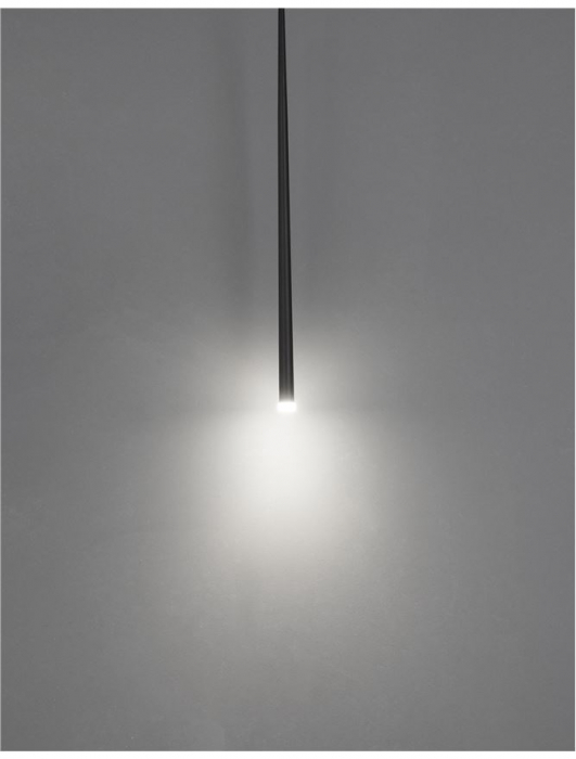 9601001 Pendul Nova Luce GIONO LED 3W 180lm 3000K IP20 Aluminiu/Acril Sandy Black [2]