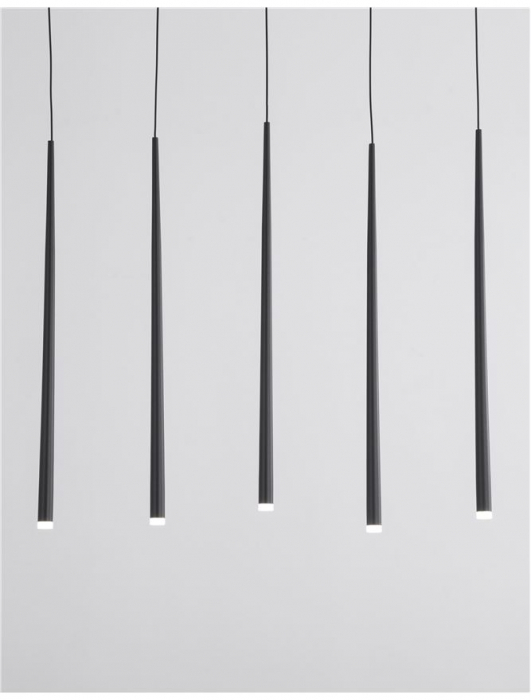 9601007 Suspensie Nova Luce GIONO LED 21W 1280lm 3000K IP20 Aluminiu/Acril Sandy Black [4]