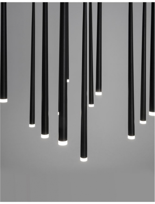 9601012 Suspensie Nova Luce GIONO LED 36W 2280lm 3000K IP20 Aluminiu/Acril Sandy Black [3]