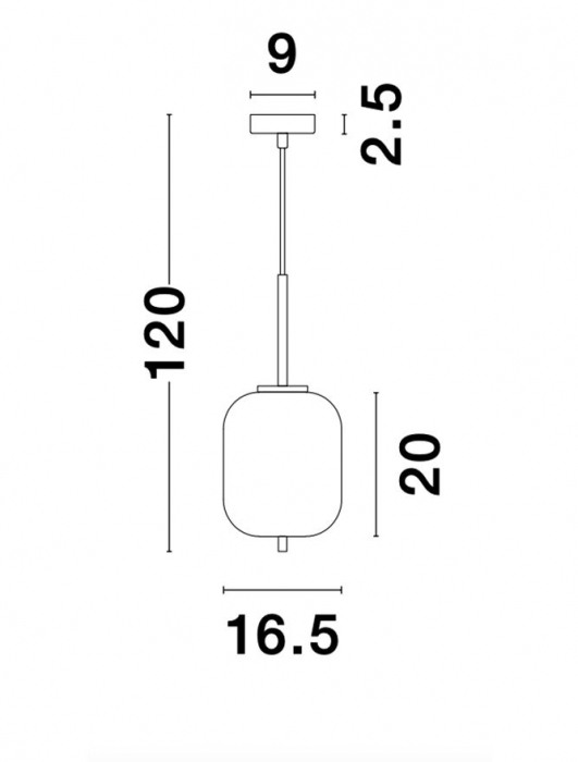 9624065 Pendul Nova Luce LATO E14 1X5W IP20 Glass/Metal Antique Brass Black Fabric Wire [7]