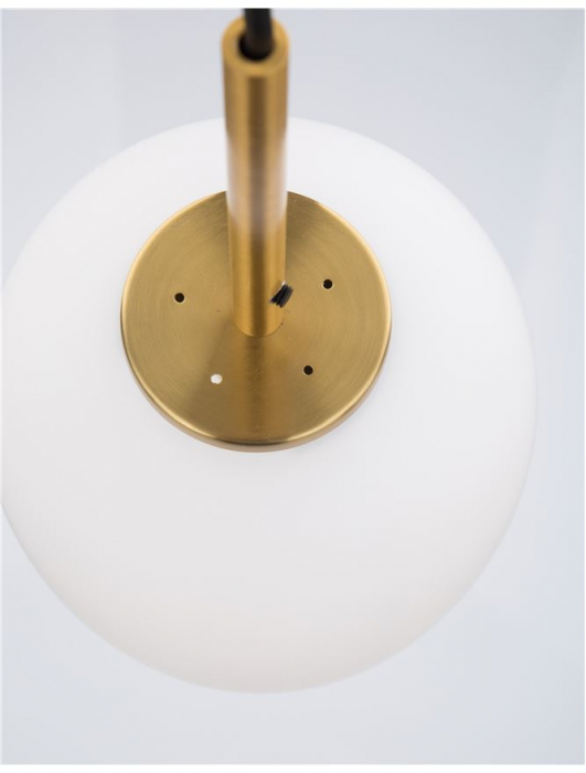 9624066 Pendul Nova Luce LATO E14 1X5W IP20 Glass/Metal Antique Brass Black Fabric Wire [5]