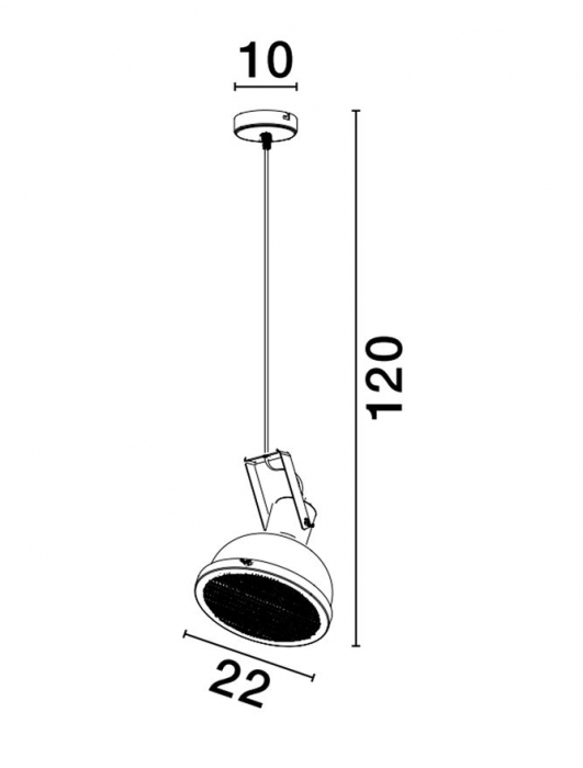 9624100 Pendul Nova Luce RUVI E27 1x12W   Metal Matt Black  IP20 [3]