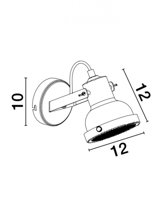 9624102 Aplica Nova Luce RUVI E14 1X5W   Metal Matt Black  IP20 [3]