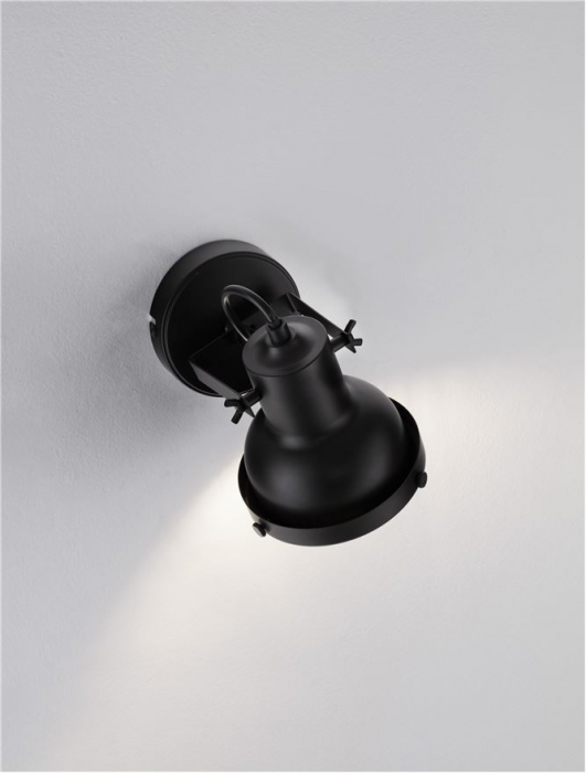 9624103 Aplica Nova Luce RUVI GU10 1x10W   Metal Matt Black  IP20 [2]