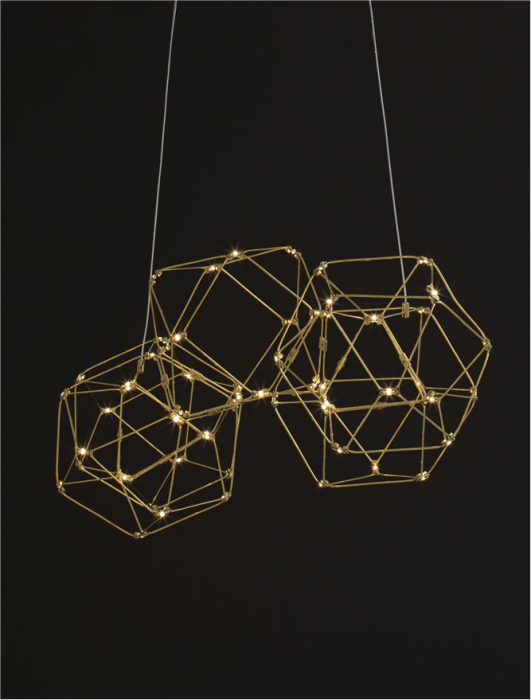 9695211 Lustra Nova Luce NEBULA LED 25W 2049lm 3000K Copper Gold  Nedimabil IP20 [6]