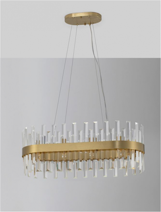 9695217 Lustra Nova Luce CROWN G9 10x5W   Metal Clear Crystal Satin Gold  IP20 [7]
