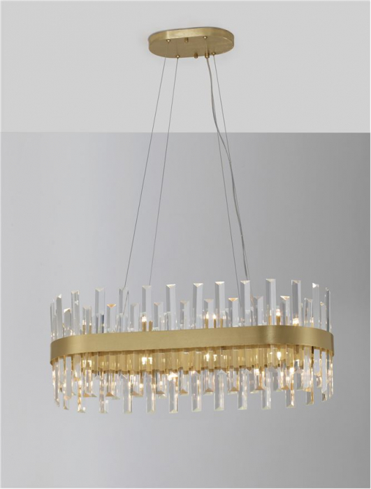 9695217 Lustra Nova Luce CROWN G9 10x5W   Metal Clear Crystal Satin Gold  IP20 [8]