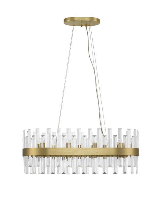 9695217 Lustra Nova Luce CROWN G9 10x5W   Metal Clear Crystal Satin Gold  IP20 [4]