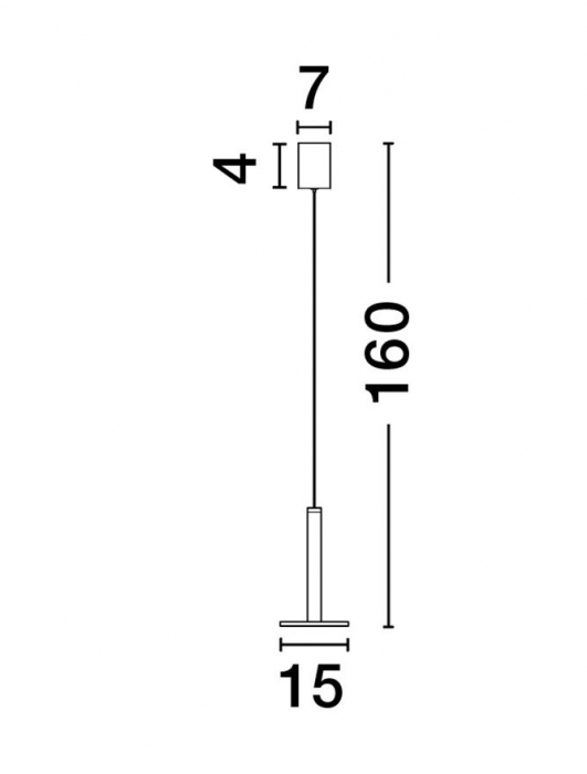 9695226 Pendul Nova Luce PALENCIA LED 10W 517lm 3000K Metal Matt Black Nedimabil IP20 [10]