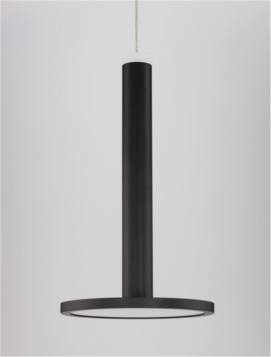 9695226 Pendul Nova Luce PALENCIA LED 10W 517lm 3000K Metal Matt Black Nedimabil IP20 [5]