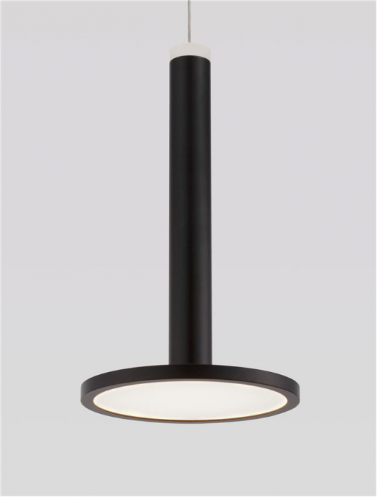 9695226 Pendul Nova Luce PALENCIA LED 10W 517lm 3000K Metal Matt Black Nedimabil IP20 [8]