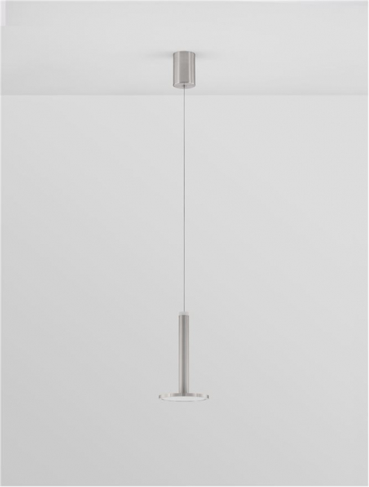 9695227 Pendul Nova Luce PALENCIA LED 10W 517lm 3000K Metal Satin Nickel Nedimabil IP20 [3]