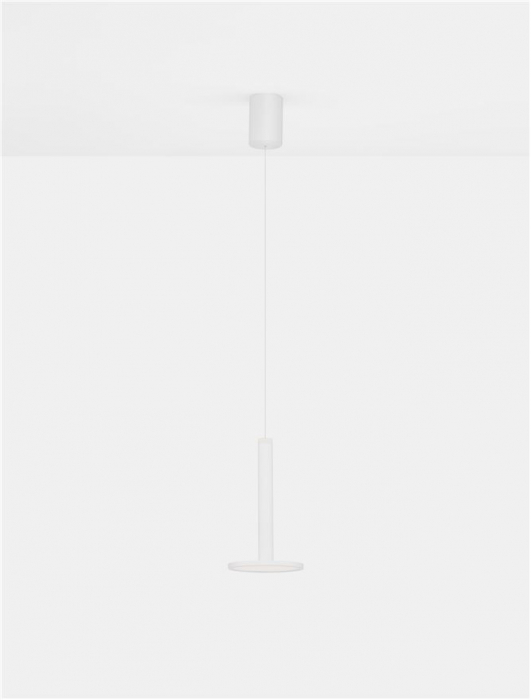 9695228 Pendul Nova Luce PALENCIA LED 10W 517lm 3000K Metal Matt White Nedimabil IP20 [4]