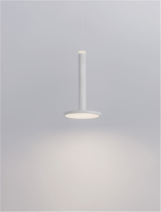 9695228 Pendul Nova Luce PALENCIA LED 10W 517lm 3000K Metal Matt White Nedimabil IP20 [8]