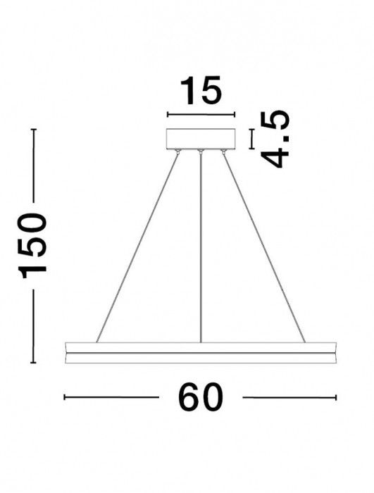 9695238 Lustra Nova Luce CANTRIA LED 33W 4580lm 3000K Metal & Acrylic  Black Brass Gold Dimabil Triac IP20 [3]