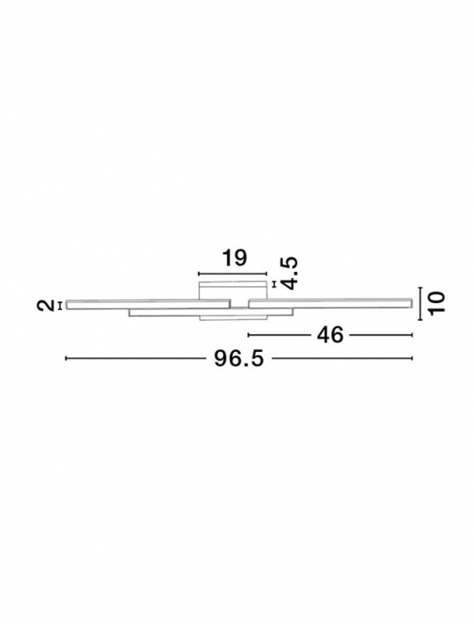 9695246 Aplica baie Nova Luce CHART LED 31W 2077lm 3000K Aluminium & Acrylic Sandy White Nedimabil IP44 [2]