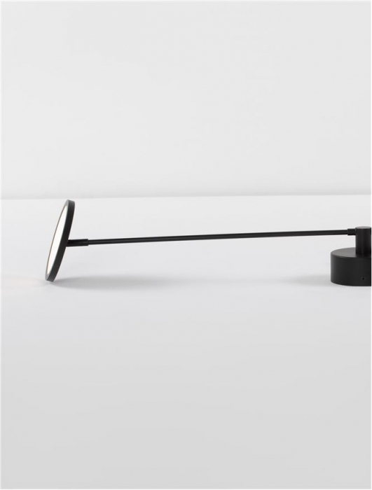 9695250 Aplica Nova Luce SCOPE LED 19W 2494lm 3000K Metal & Acrylic  Black Nedimabil IP20 [2]