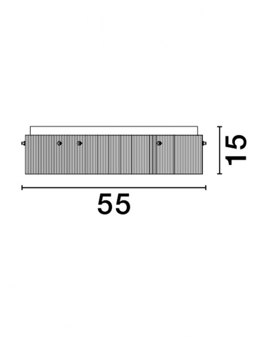 9695264 Plafoniera Nova Luce PAULINE LED 48W 4010lm 3000K Aluminium & Clear Glass Sandy Black Dimabil Triac IP20 [3]