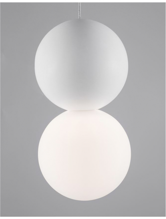 9704192 Pendul Nova Luce ZERO G9 1x5W   Gypsum & Aluminium & Opal Glass White  IP20 [6]